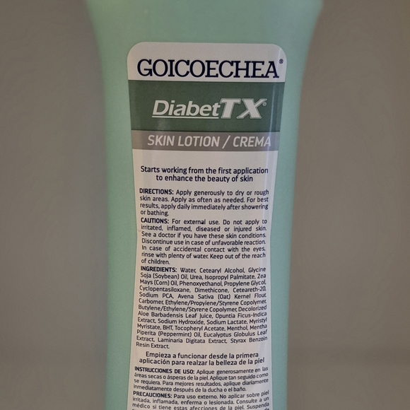 Goicoechea DiabetTX Skin Lotion 13.5 FL OZ Brand New - Picture 2 of 2